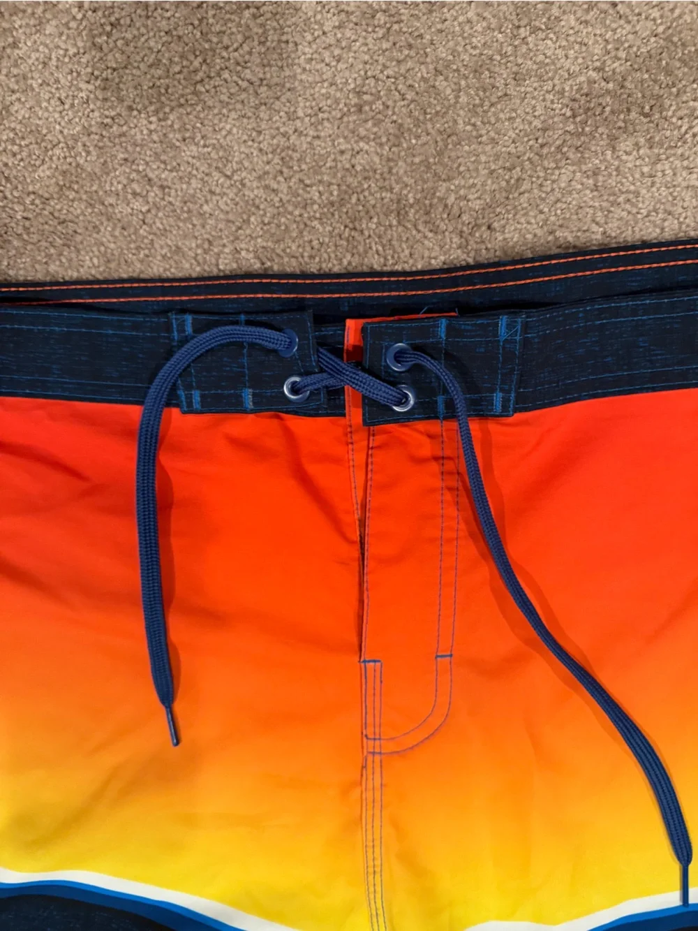 Ron Jon Surf Shop Sunset Gradient Board Shorts Men’s Size 44 Swim Trunks